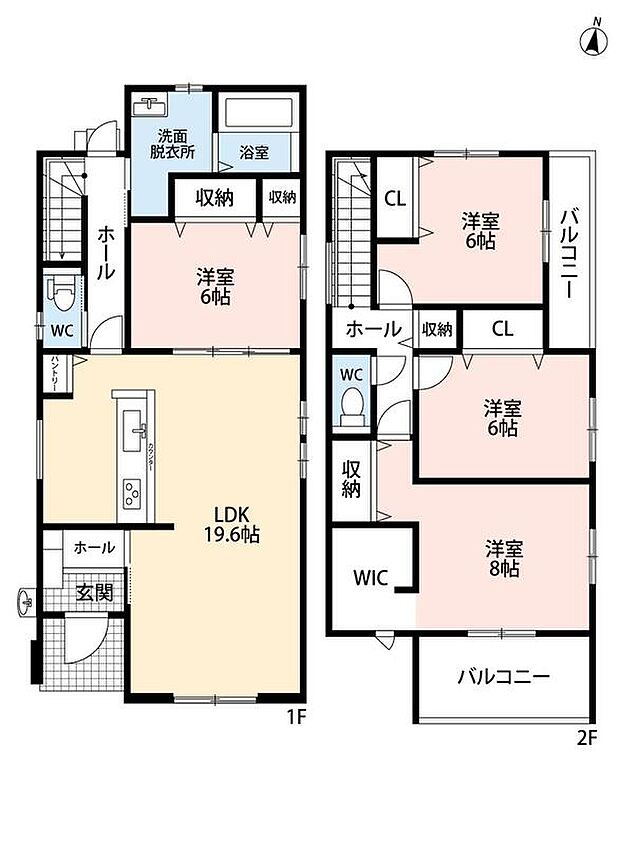 (1号棟)、価格2998万円、4LDK、土地面積204.62m2、建物面積114.68m2