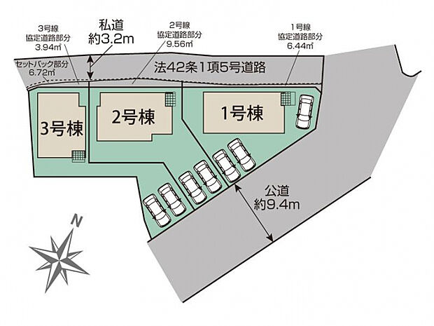 北九州市門司区吉志2丁目3棟 区画図