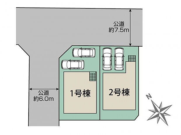 北九州市小倉南区星和台1丁目2棟 区画図