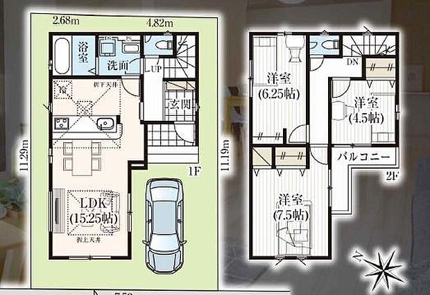 3090万円、3LDK、土地面積84.21m2、建物面積81.56m2
1棟限定!大和田駅まで徒歩8分の好立地!