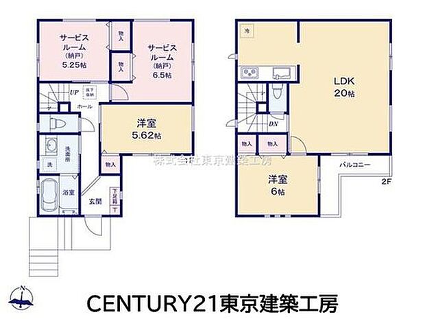 ◇4LDK、土地面積100m2、建物面積100.6m2。開放感のある20畳LDKは、家族が集うゆとりの空間。2階ならではの明るさと眺望を楽しめ、全居室収納付きで住まいをすっきり保てます。