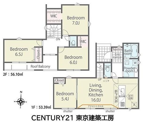 4LDK、土地面積125.14m2、建物面積109.49m2