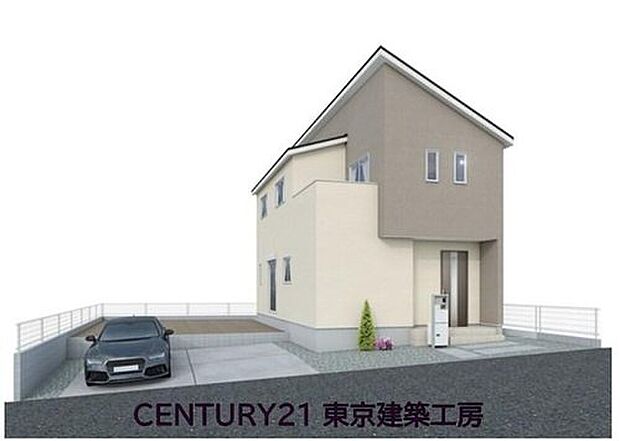 【完成予想図(外観)】◆住宅ローンに強い◆頭金0円・諸費用・家具家電費用・オプション費用・他に借入がある方もお任せ下さい！豊富な販売実績で住宅購入をサポート♪　物件探しはもちろんのこと諸費用・金融機関すべてお任せ下さい