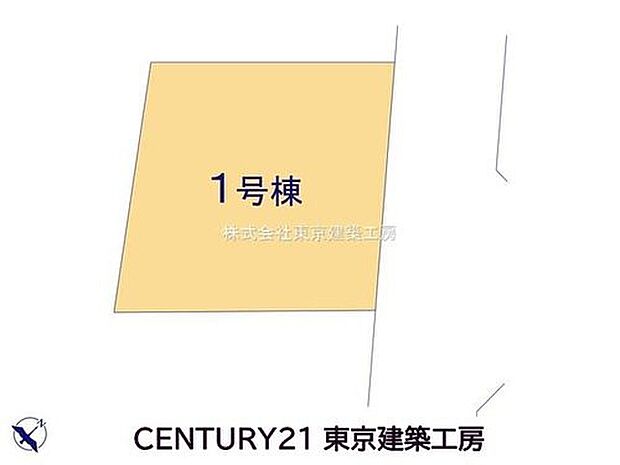 【区画図】前面道路が約6mとゆったり。車のすれ違いや駐車・出庫もスムーズで、日々の移動が快適です。