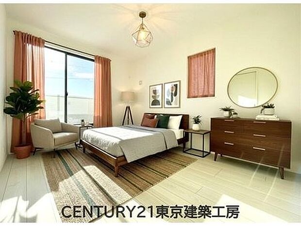 【同形状・同仕様写真(その他内観)】◇穏やかな光が差し込む室内には、穏やかな時間が流れます。おうち時間が増える昨今、落ち着いた空間で自分の趣味を楽しむのはいかがですか。【家具はCGにてレイアウト】