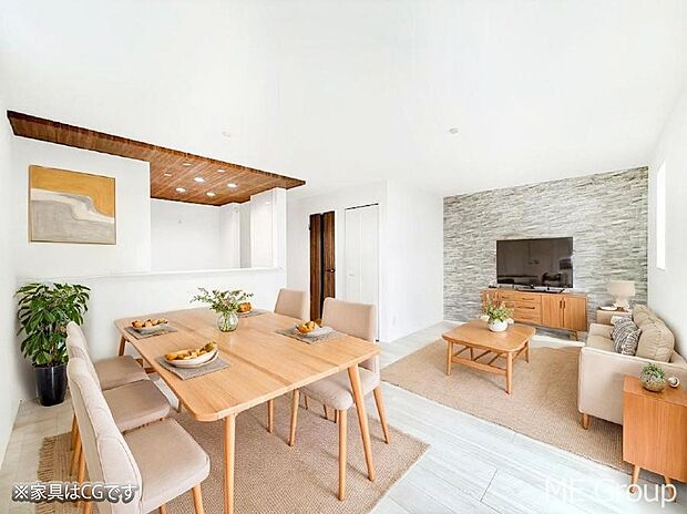 ■くつろぎと笑顔が集まる、心温まるリビング