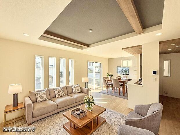 ■心落ち着く場所、ゆったり過ごせるリビング