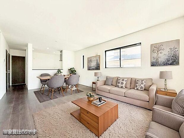 ■心落ち着く場所、ゆったり過ごせるリビング