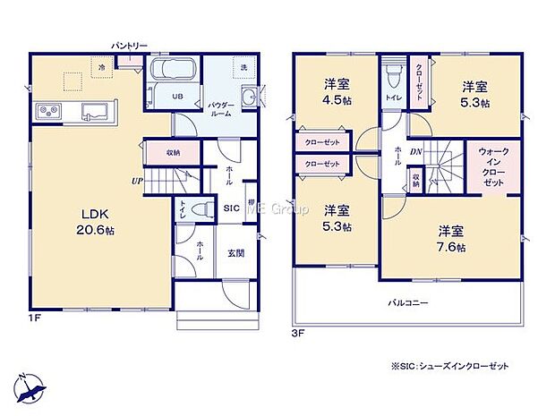 【4LDK】1号棟  