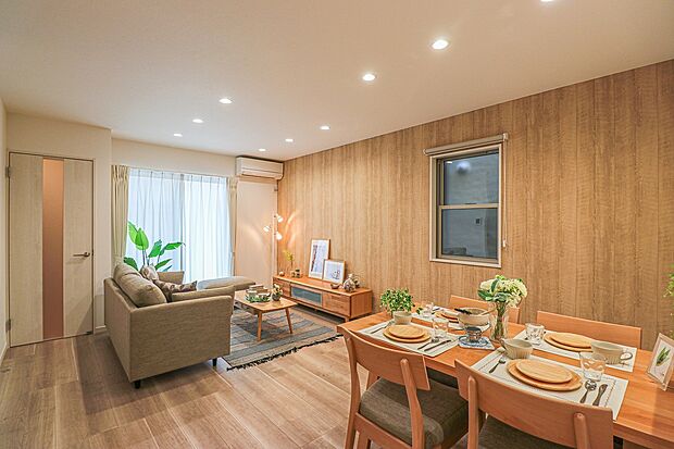 【【ドリームタウンシリーズ施工例:リビング】】わが家のリビング、それはいちばん自分らしく振る舞える空間