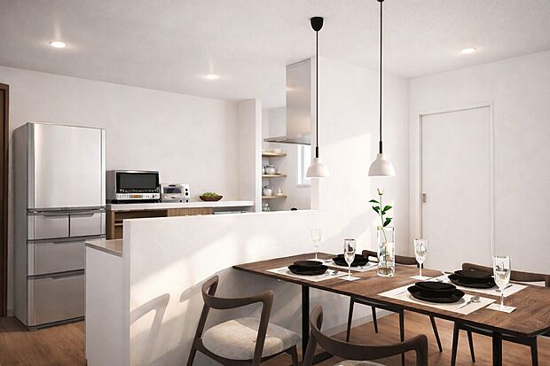 ■自由設計のため間取りや動線、デザインまでライフスタイルに合わせて自由にプランニングが可能。家族構成や将来の暮らしを見据えた住まいづくりが叶います。(イメージパース)