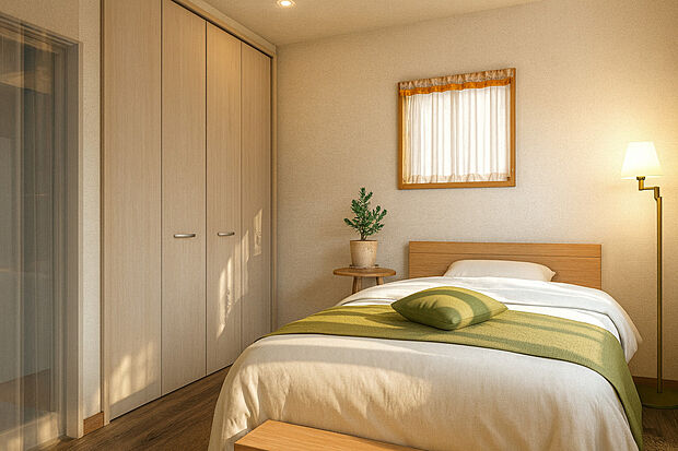 【イメージパース】■家族みんながのびのび過ごせる全居室6帖以上。