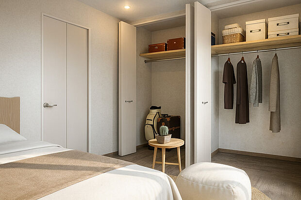 【イメージパース】■全居室CL付なので、お洋服や小物もスッキリ収納できます。