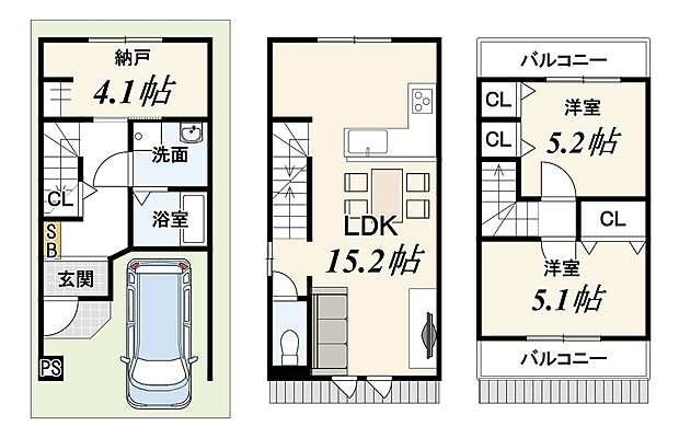 【新築参考プランです！】土地1500万円、建物1824万円・新築参考プラン70.48平米・建築確認申請費用120万円別途要（税込）・外構費120万円別途要（税込）