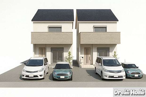 自由設計の為、お客様のご要望に合わせて間取りの変更可能!一緒に理想のマイホームを完成させましょう♪(外観イメージパース)