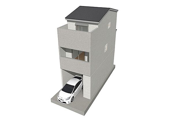【【外観イメージパース】】間取り図を基に作成したイメージパース!より生活イメージが付きやすいように再現しました!