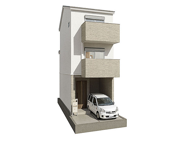 【【外観イメージパース】】＼イメージパース掲載中／
間取り図を基に作成したイメージパース！
より生活イメージが付きやすいように再現しました！