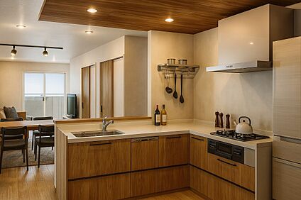 【イメージパース】2階キッチン