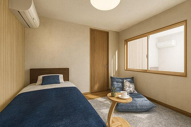 【≪納戸(6.12帖):イメージパース≫】暮らし心地を大きく左右する収納を、適材適所に配置し使い勝手を考慮しました。