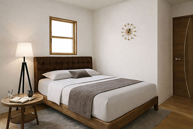 【【イメージパース/洋室6.1帖】】パース図を使って家具を配置した際の間取りをご説明いたします！家具を置いたらどうなるんだろう？と不安な気持ちも解消できるのがイメージパースの強みです！お気軽にお声がけください♪