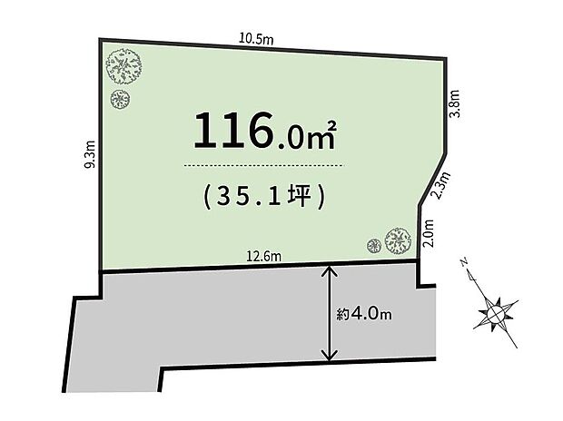 【区画図】土地面積116.12m2
◆◆ 【無料】 見学予約 受付中 ◆◆
TEL : 0120-530-132(通話無料)