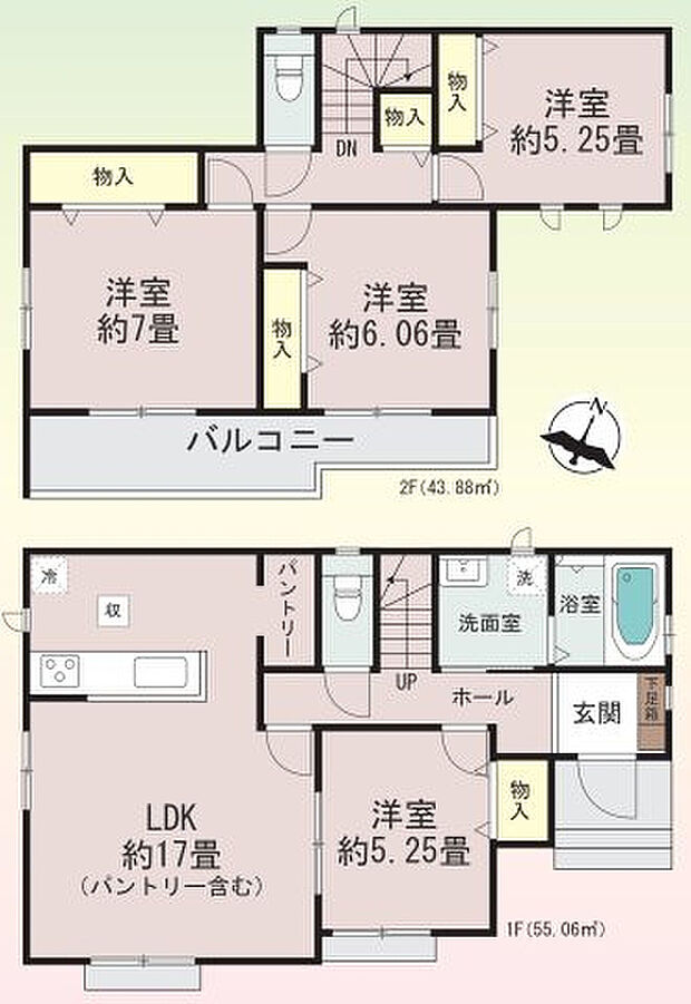 【4LDK】2026年5月築
ゆとりと品格を兼ね備えた4LDK新築戸建。重厚感のある外観と、洗練された内装デザインが印象的な住まいです。LDKは大空間設計で、ご家族でくつろぐひとときを豊かに演出。4つの居室はそれぞれ独立性が高く、プライバシーにも配慮された設計となっています。収納スペースも各所に充実し、生活感を感じさせないすっきりとした空間を実現。高い住宅性能と最新設備で、快適で安心な暮らしを長くお楽しみいただけます。ご家族の理想を叶える一邸です。