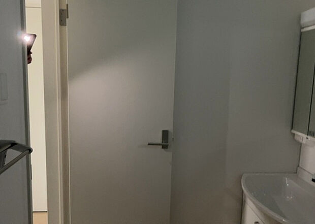 【脱衣場】多くの戸建て住宅で見かける洗面脱衣所は、洗面台と洗濯機が2畳ほどのスペースに並べられていて、洗面所が脱衣所を兼ね備えている間取りが一般的です。お客様が利用することもある、パブリックな空間でもあります。