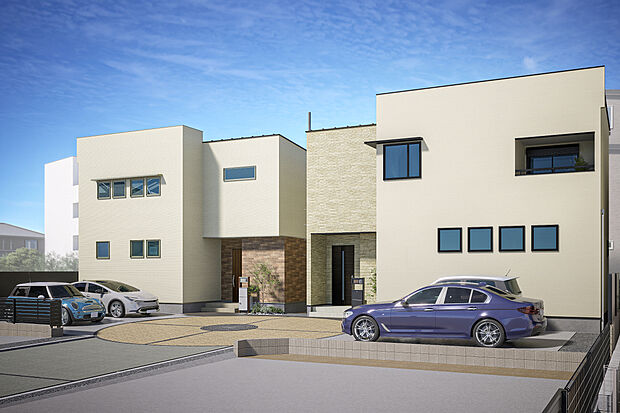 T-2、T-3／市内ながら敷地広々！接道から少し離れた旗竿地は、静かな住環境と防犯面の安心感が魅力。穏やかな暮らしを好む人にふさわしい、安らぎに満ちた住まいです。