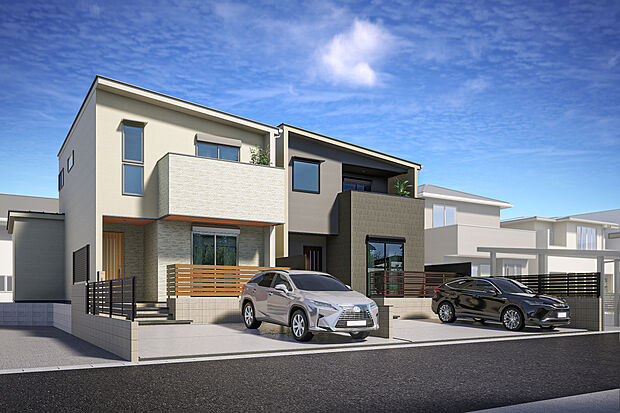 【外観完成予想図】T-1、T-2／外観完成予想図