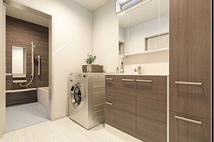 洗面脱衣室完成予想図