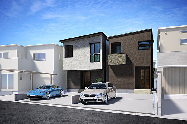 【外観完成予想図】T-2、T-1／外観完成予想図