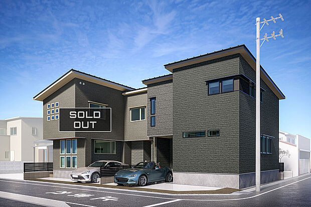 【外観完成予想図】T-2(ご成約済み)、T-1/外観完成予想図