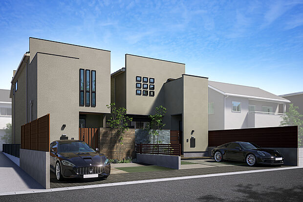 【外観完成予想図】T-1、T-2(ご成約済み)/外観完成予想図