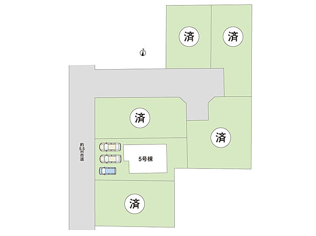 区画図（5号棟のみ販売）