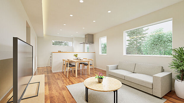 【完成予想図】
家具カーテン付きのため、入居してすぐに生活が始められるのも嬉しいポイントです。