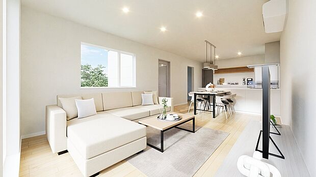 【完成予想図】
嬉しい家具カーテン付き。初期費用が抑えられ、入居後すぐに快適な生活を開始できることができます。