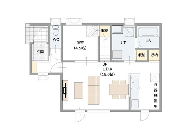 【【建築プラン例】】建物面積：109.30m2
建物価格：2153万円(税込)
※杭工事、分水工事、諸費用別途
※設計プランの参考一例であって、当該プランの採用可否は任意です。