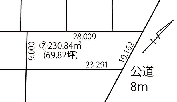 約67坪とゆとりある敷地が魅力の区画です。