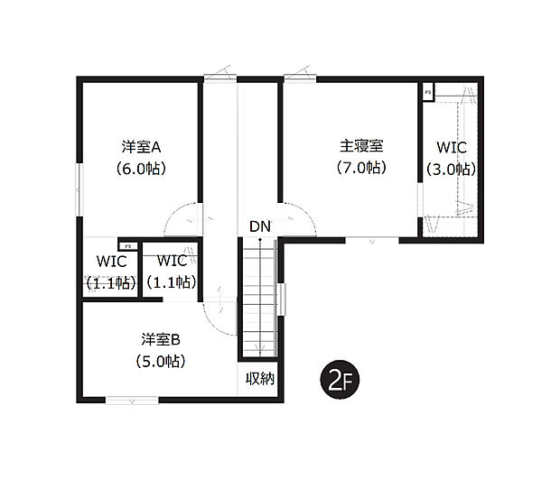 【3LDK】全居室に嬉しいWIC付き。お荷物の多いファミリーにもおすすめのお住まいです。