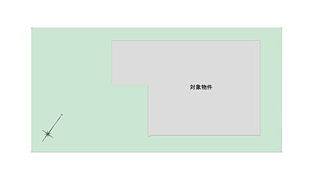 約73坪のゆとりある整形地です。南西側は幅員約8mの道路に面していますので、車庫入れもスムーズに行えます。 