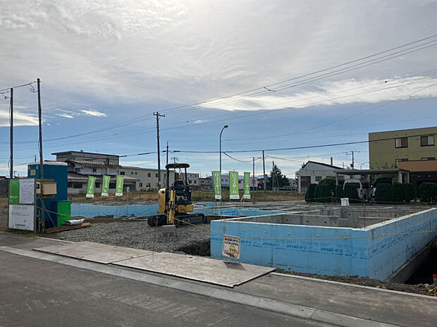 【【モデル16 現地写真】】小中学校まで徒歩約10分とお子様の通学に便利な立地。子育てにもやさしい環境です。
(2025年10月撮影）