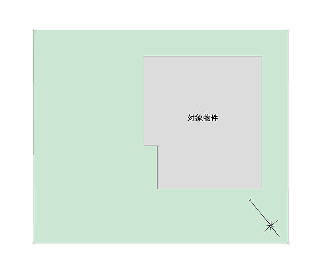 【4LDK】約65坪のゆとりある敷地が魅力です。敷地内には車種により2台分のカースペースを確保しています。