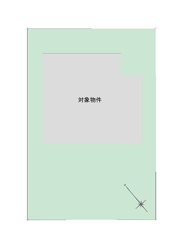 【4LDK】土地面積約52坪のゆとりある整形地。カースペースは車種にもよりますが、お車4台駐車可能です。
