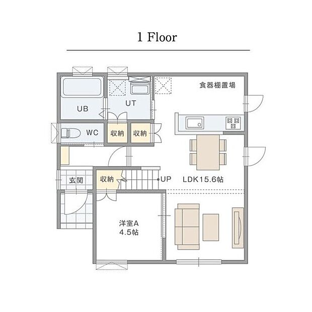 【【間取り参考事例】】建物面積　100.41m2
建物価格　1890万円
※設計プランの参考一例であって、当該プランの採用可否は任意です。
