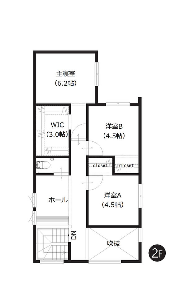 【4LDK】全居室収納付きですっきりとしたお住まいを実現！ホール部分には、ワークスペースやお子様の学習スペースなど落ち着いて作業できるカウンタースペースを設置しました。