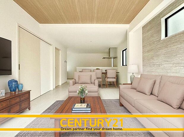 ※家具・CG加工はイメージです。販売価格等には含まれません。
■■憩いのリビング■■
リビングとダイニングの空間機能を活かし、巧みに使い分ける発想が、ライフスタイルに新しいゆとりをもたらします。