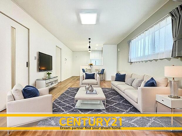 ※家具・CG加工はイメージです。販売価格等には含まれません。
■■憩いのリビング■■
リビングとダイニングの空間機能を活かし、巧みに使い分ける発想が、ライフスタイルに新しいゆとりをもたらします。