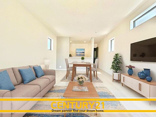 ※家具・CG加工はイメージです。販売価格等には含まれません。
■■憩いのリビング■■
リビングとダイニングの空間機能を活かし、巧みに使い分ける発想が、ライフスタイルに新しいゆとりをもたらします。