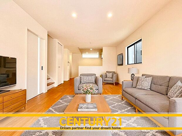 ※家具・CG加工はイメージです。販売価格等には含まれません。
■■憩いのリビング■■
リビングとダイニングの空間機能を活かし、巧みに使い分ける発想が、ライフスタイルに新しいゆとりをもたらします。