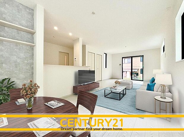 ※家具・CG加工はイメージです。販売価格等には含まれません。
■■憩いのリビング■■
リビングとダイニングの空間機能を活かし、巧みに使い分ける発想が、ライフスタイルに新しいゆとりをもたらします。